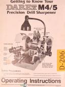 Darex-Darex M4/5, Precision Drill Sharpener, Operating Instructions Manual-M4/5-01